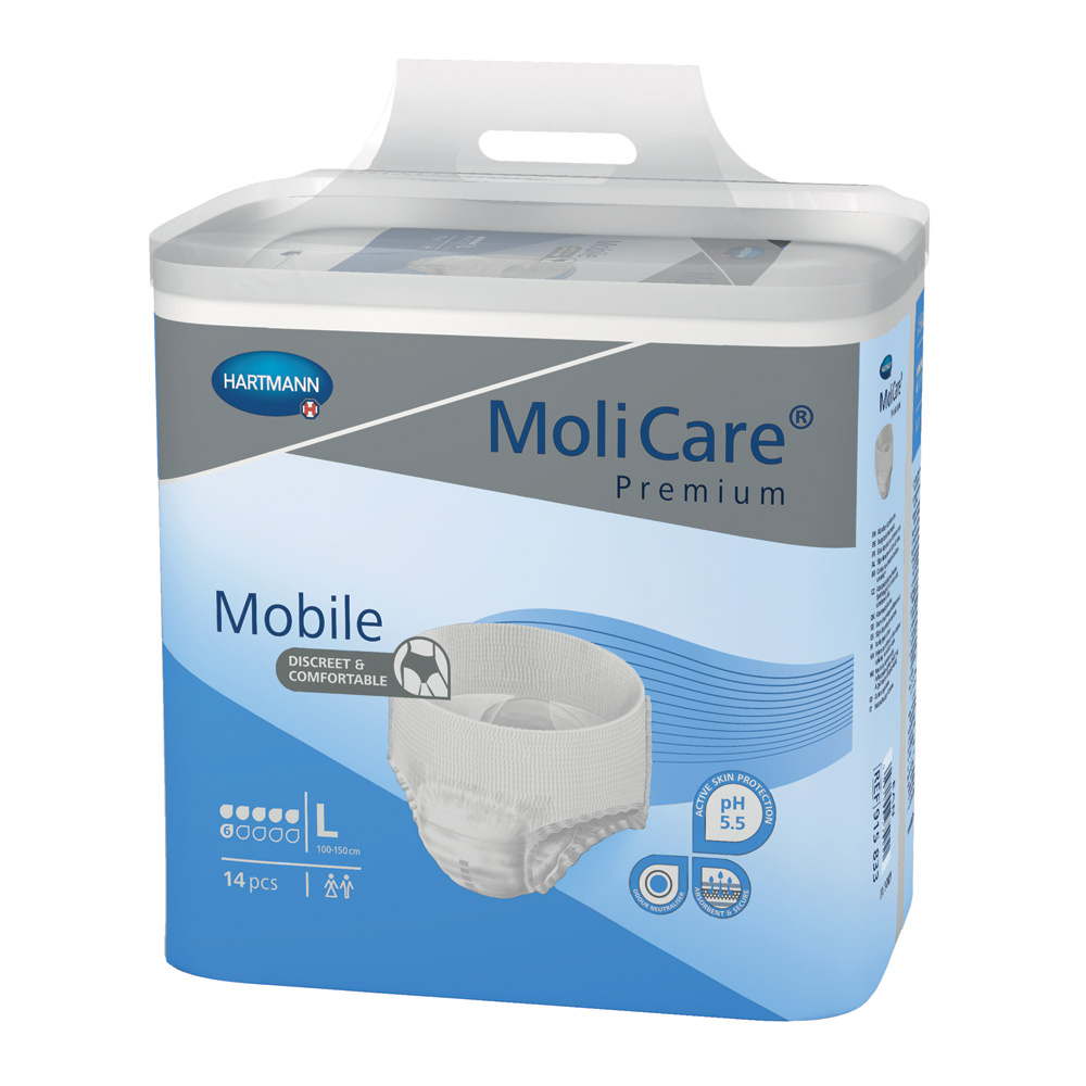 MoliCare Premium Mobile 6 Drops, inkontinenčne hlačke (velikost XS)