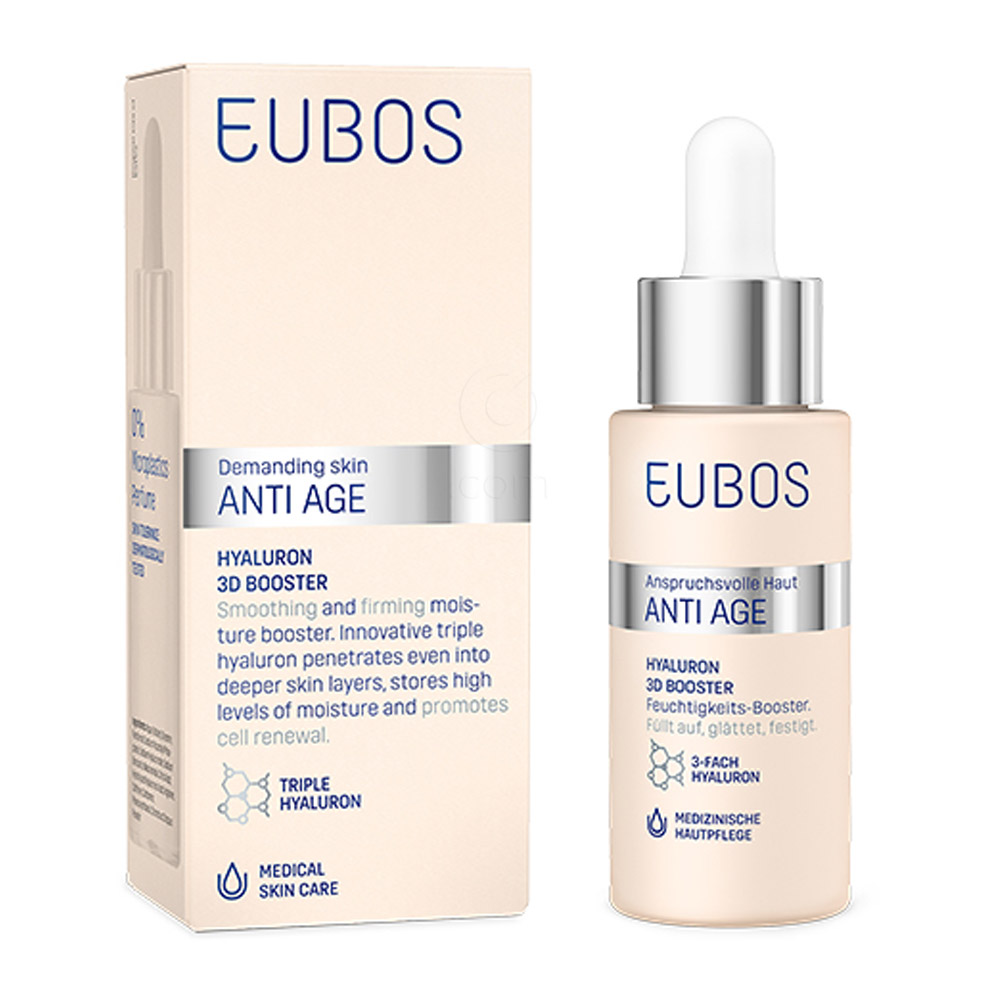 Eubos Anti-Age Hyaluron 3D Booster, steklenička s kapalko (30 ml)