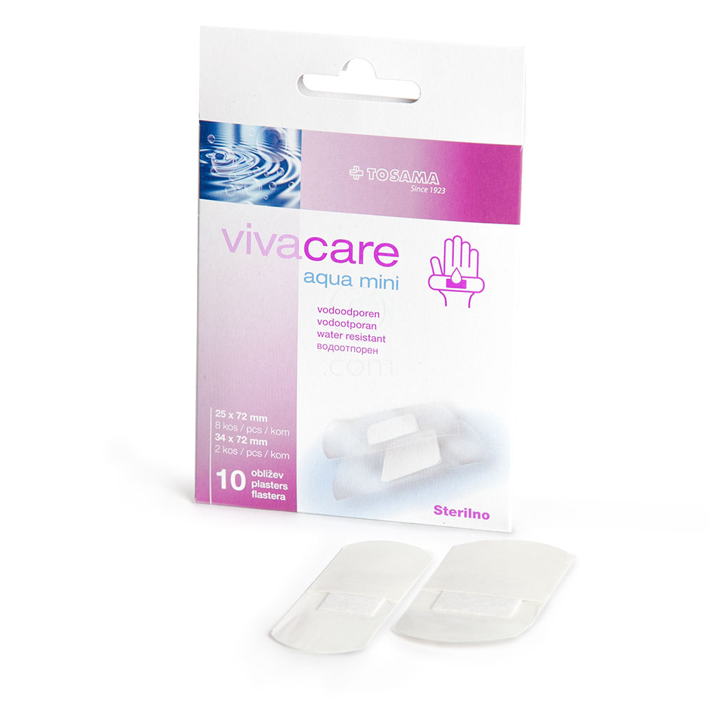 vivacare aqua mini, 10 vodoodpornih obližev