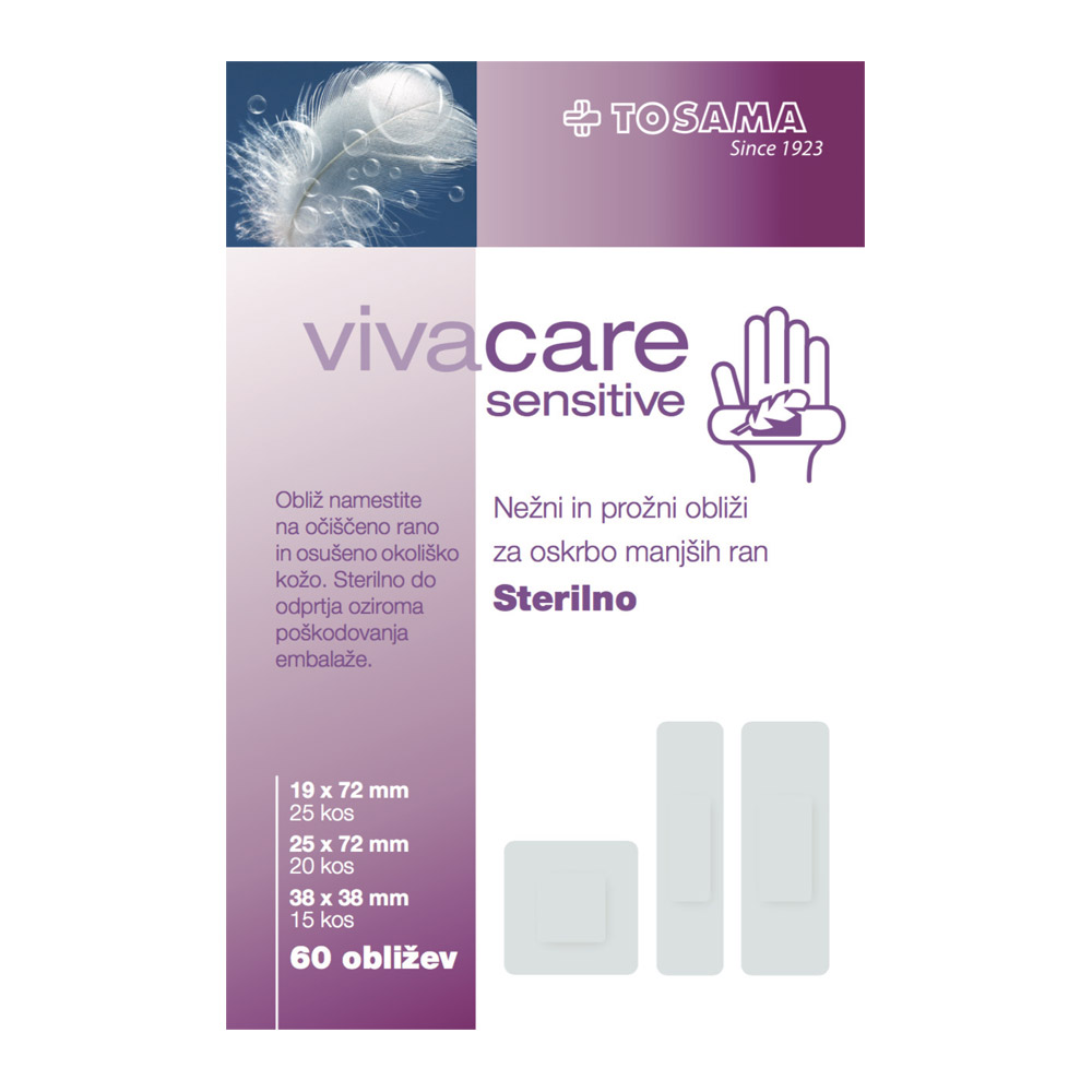 vivacare sensitive, 60 obližev