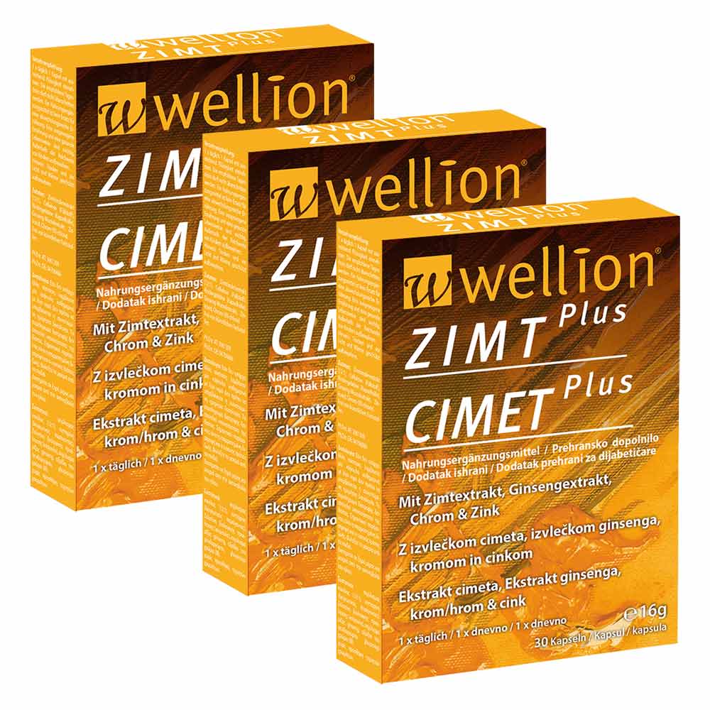 Wellion Zimt Plus, kapsule (3 x 30 kapsul)