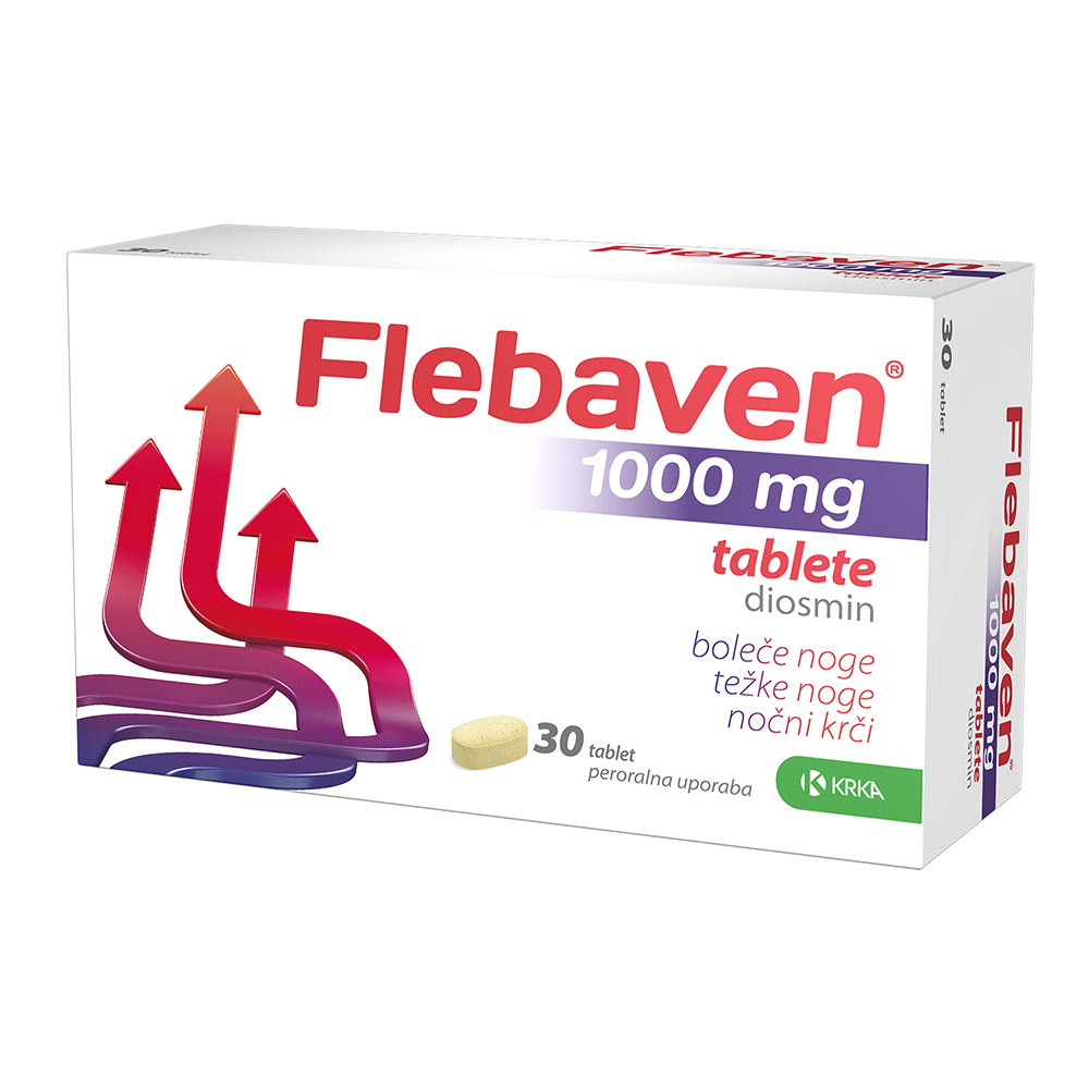 Flebaven 1000 mg Krka, tablete (30 tablet)