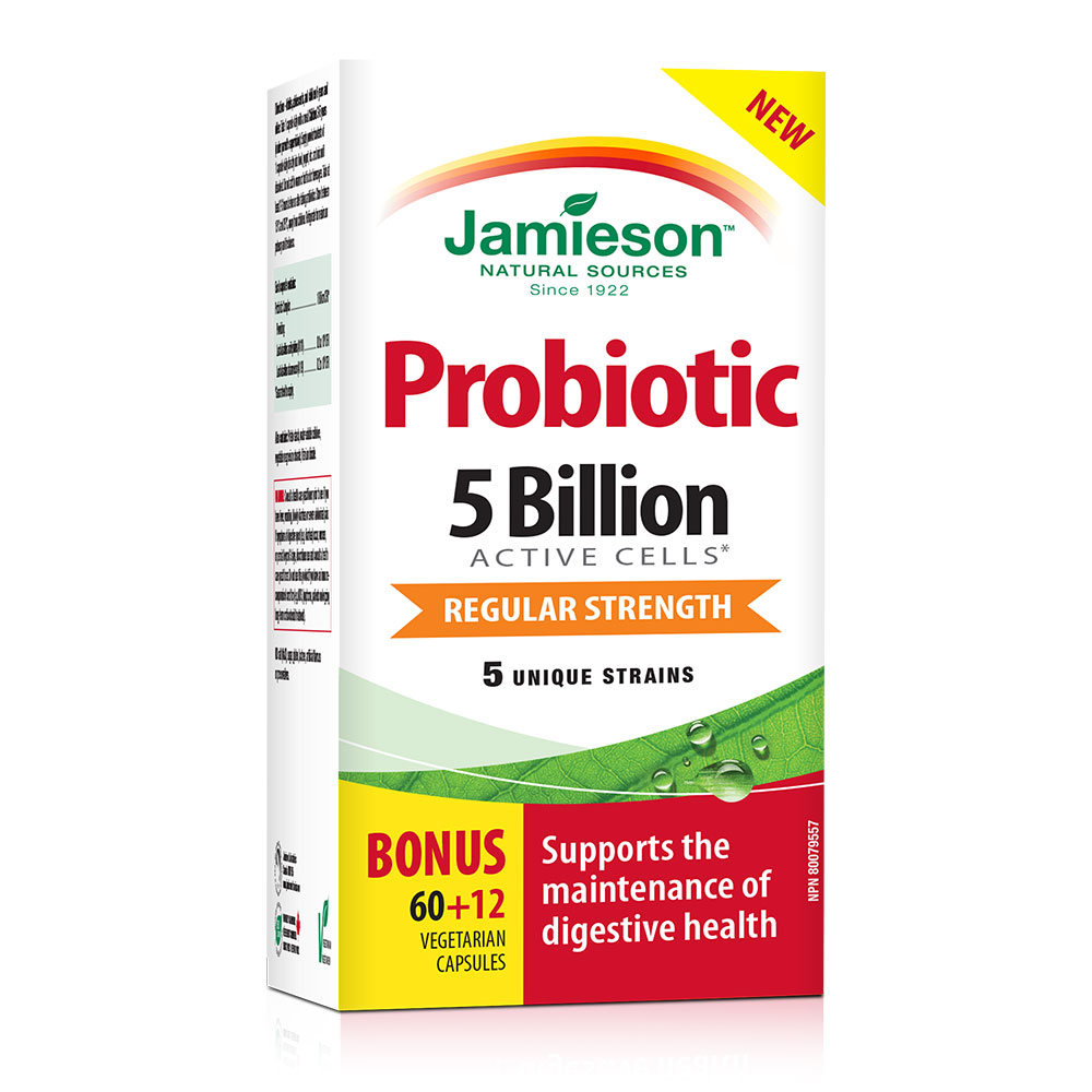 Jamieson Probiotic 5 milijard, vegetarijanske kapsule (72 kapsul)