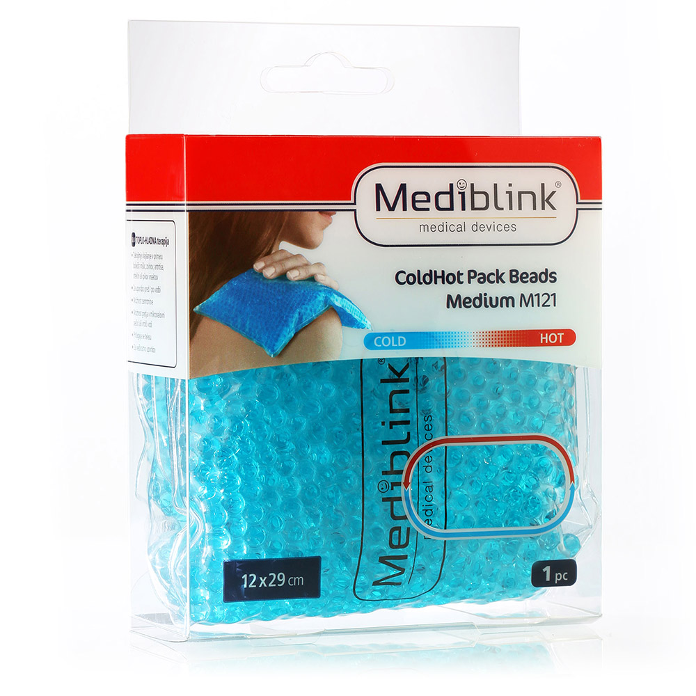 Mediblink M121 ColdHot, blazinica s kroglicami Medium - 12x29 cm (1 kos)