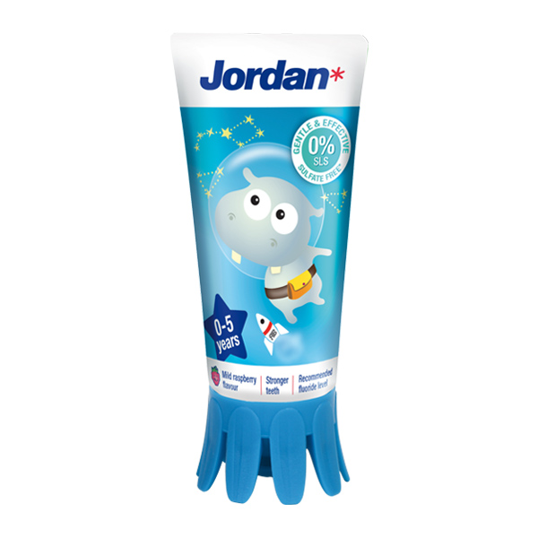 Jordan Kids, zobna pasta za otroke 0-5 let (500 ppm F)