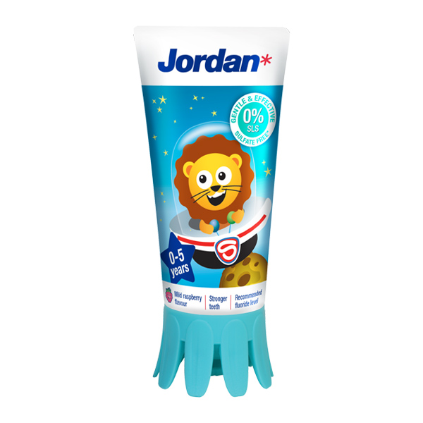 Jordan Kids, zobna pasta za otroke 0-5 let (500 ppm F)