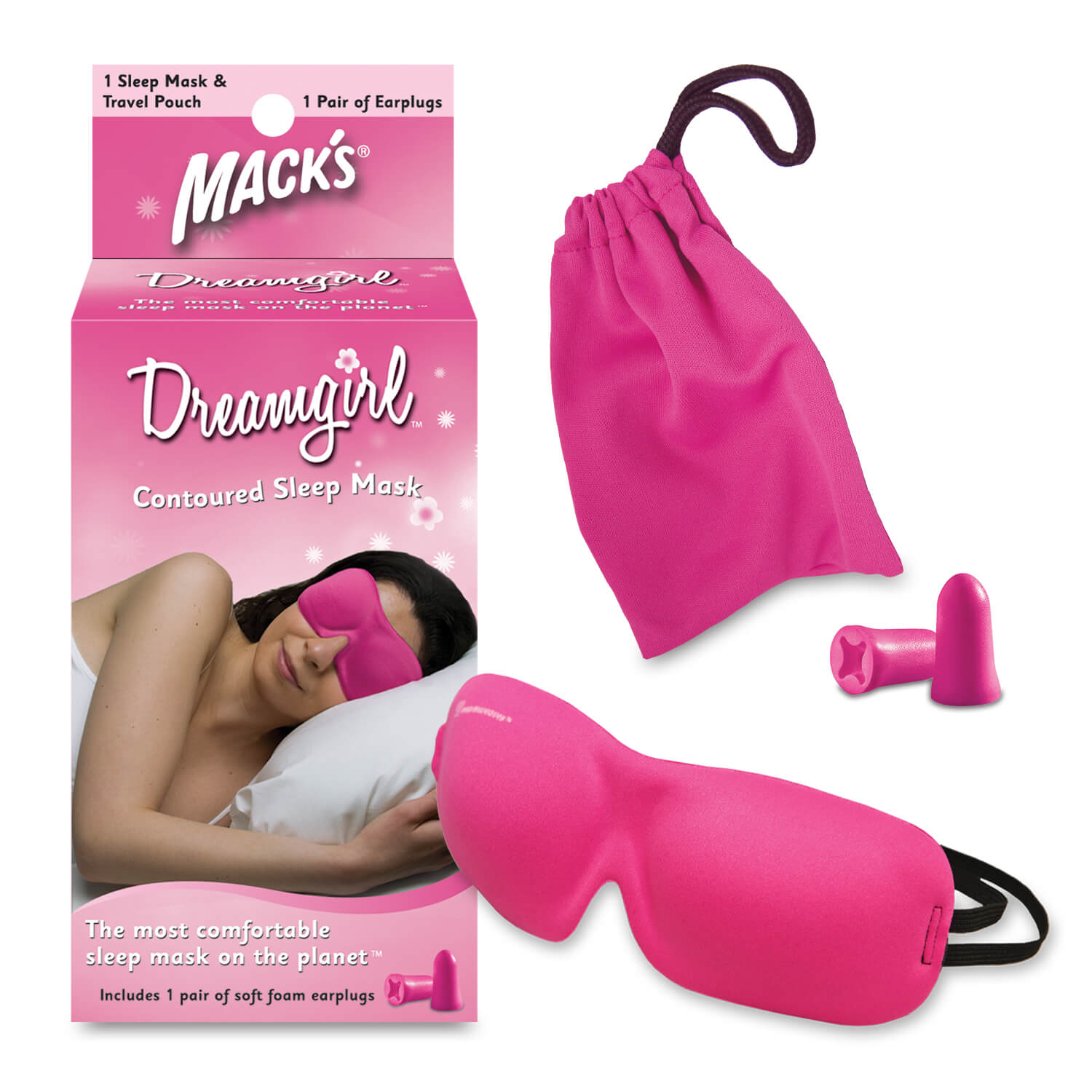 Mack's Dreamgirl, spalna maska in ušesni zamaški
