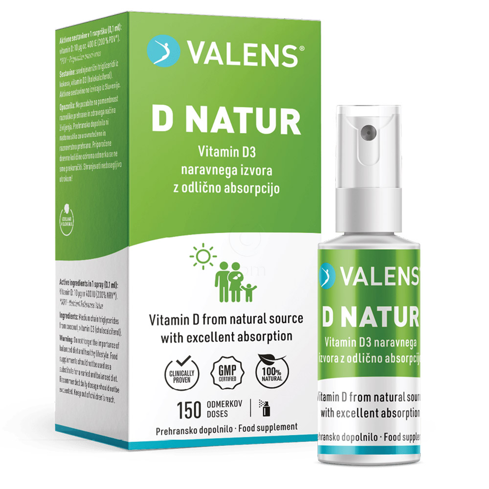 Valens D-natur, ustno pršilo (15 ml)