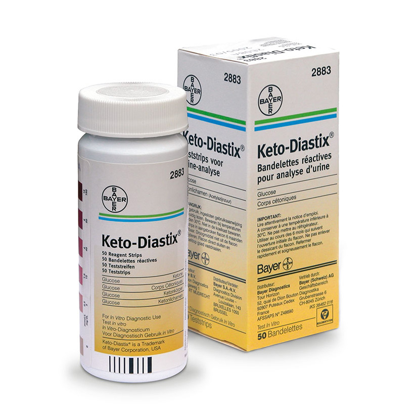 Keto Diastix, testni trakovi (50 testnih lističev)