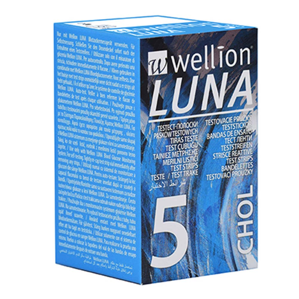 Wellion Luna, merilni lističi za holesterol - 5 lističev