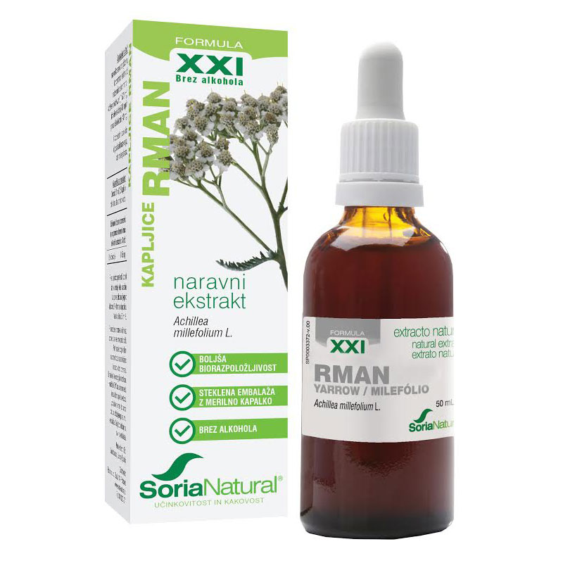 Soria Natural Rman XXI, kapljice brez alkohola (50 ml)