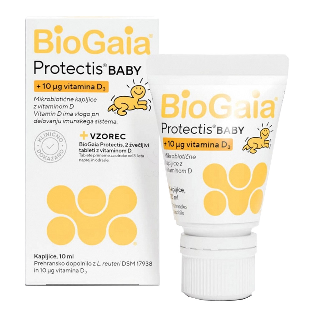 BioGaia Protectis Baby D3, kapljice za otroke in dojenčke (10 ml)