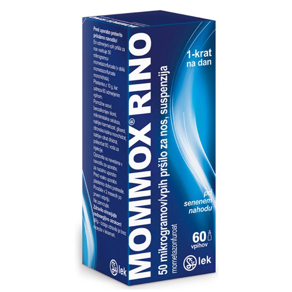 Mommox Rino 50 µ/odmerek, pršilo za nos - suspenzija (10 g)