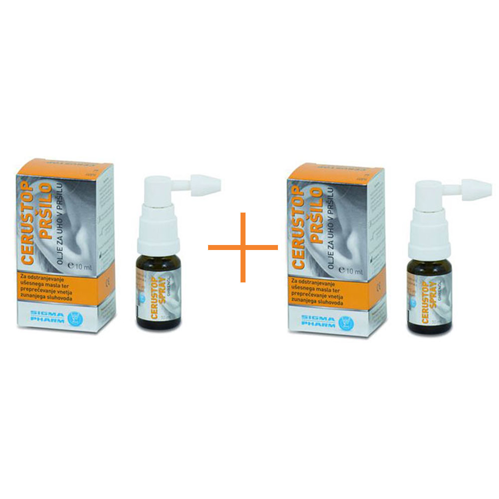 Cerustop olje za uho, pršilo - paket (10 ml)