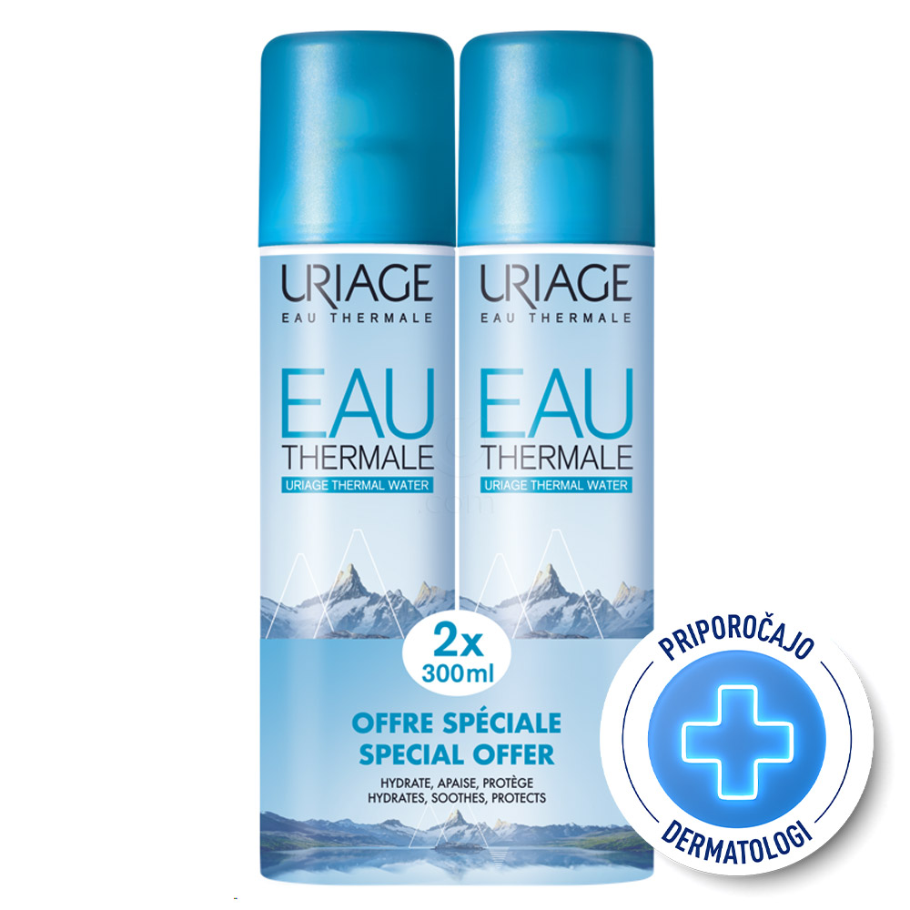 Uriage Eau Thermale, termalna voda v spreju - paket (2 x 300 ml)