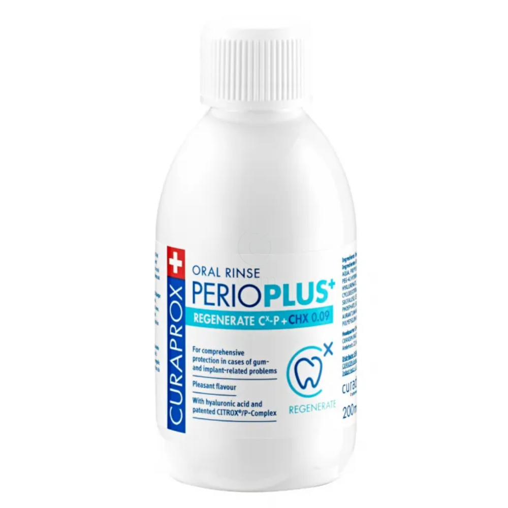 Curaprox Perio Plus+ Regenerate, ustna voda s klorheksidinom (200 ml)