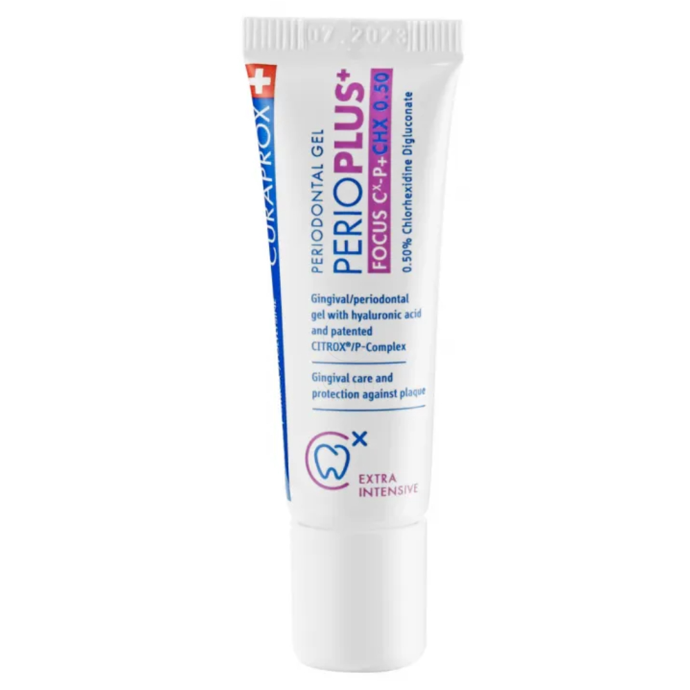 Curaprox Perio Plus+ Focus, zobni gel s klorheksidinom (10 ml)