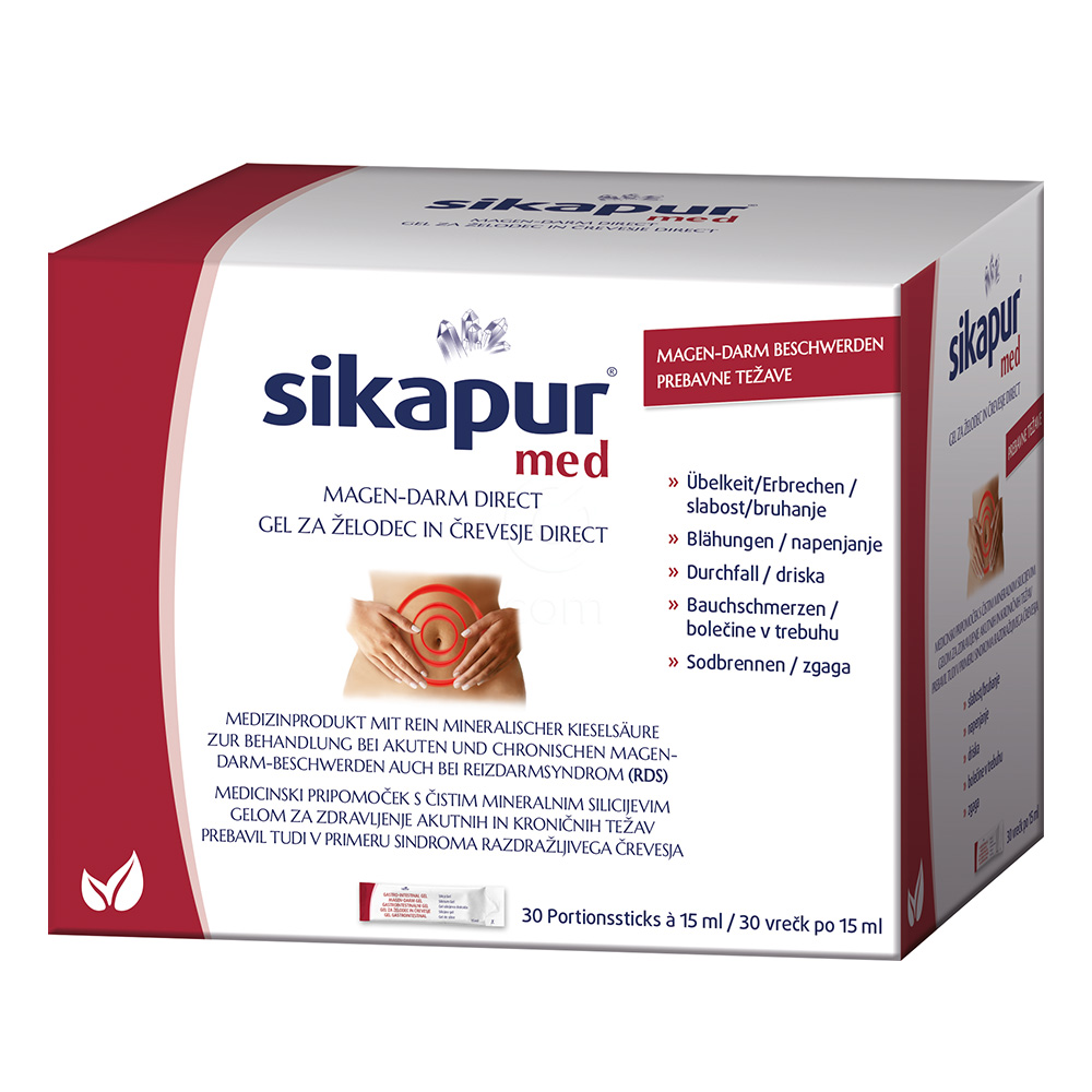 Sikapur med, gel za želodec in črevesje - vrečke (30 x 15 ml)
