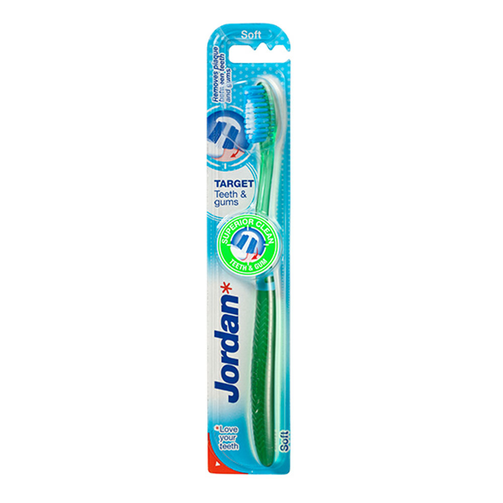 Jordan Targe Teeth & Gums, zobna ščetka - Soft (1 ščetka)
