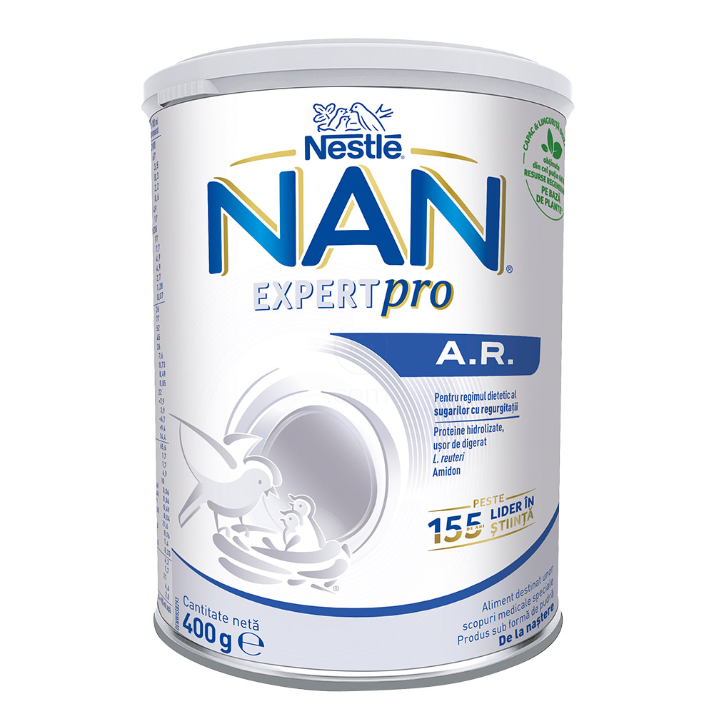 NAN ExpertPro A.R., dietno živilo za dojenčke s povečanim polivanjem (400 g)
