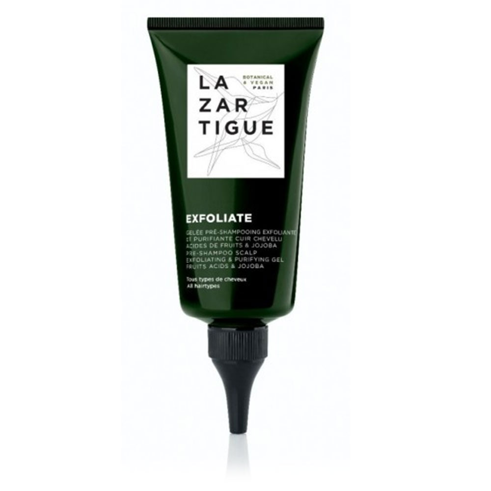 Lazartigue Exfoliate, piling in čistilni gel za vse vrste lasišča (75 ml)