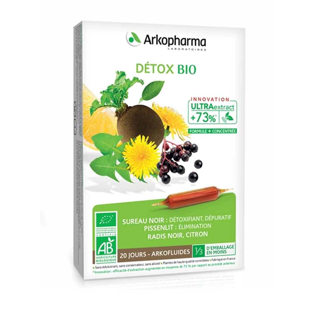Arkofluides Detox Bio Arkopharma , ampule (20 x 10 ml)