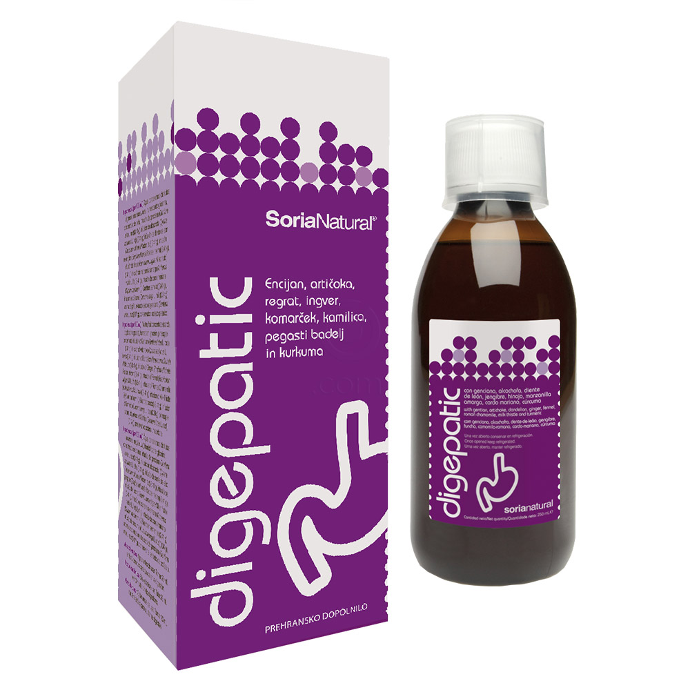 Soria Natural Digepatic s Pegastim Badljem in Artičoko, suspenzija (250 ml)