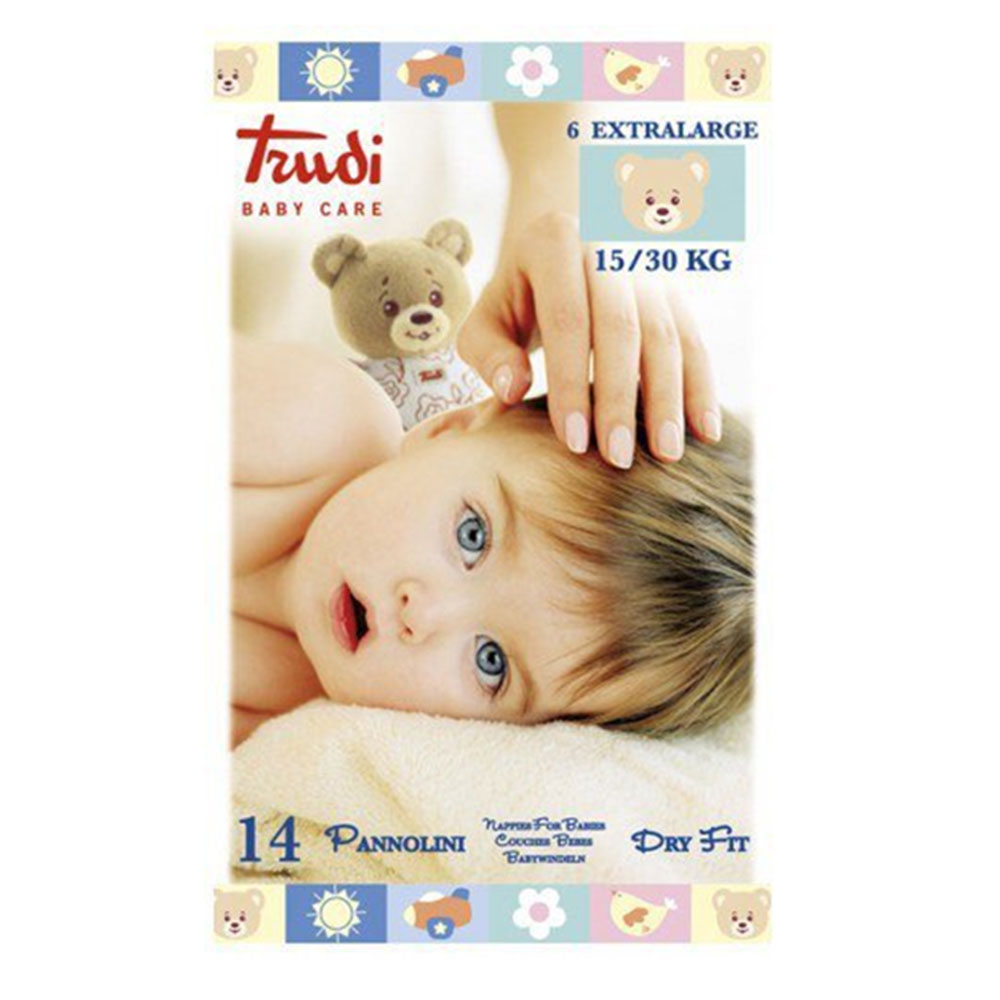 Trudi Baby Care Dry Fit Extra Large (15-30 kg), 14 plenic