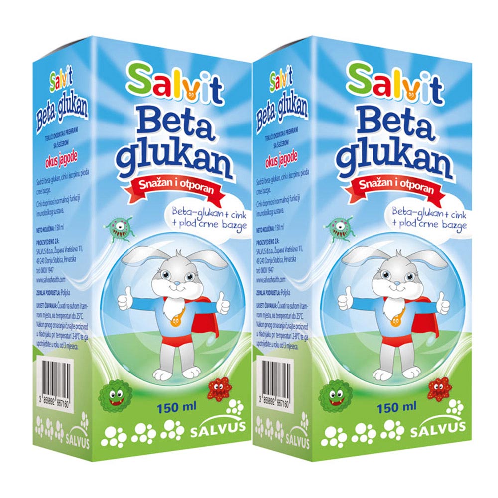 Salvit Beta Glukan, tekočina - paket (2 x 150 ml)