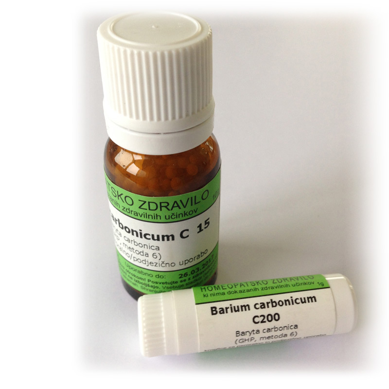 Barium carbonicum, kroglice - 10 g (C15)