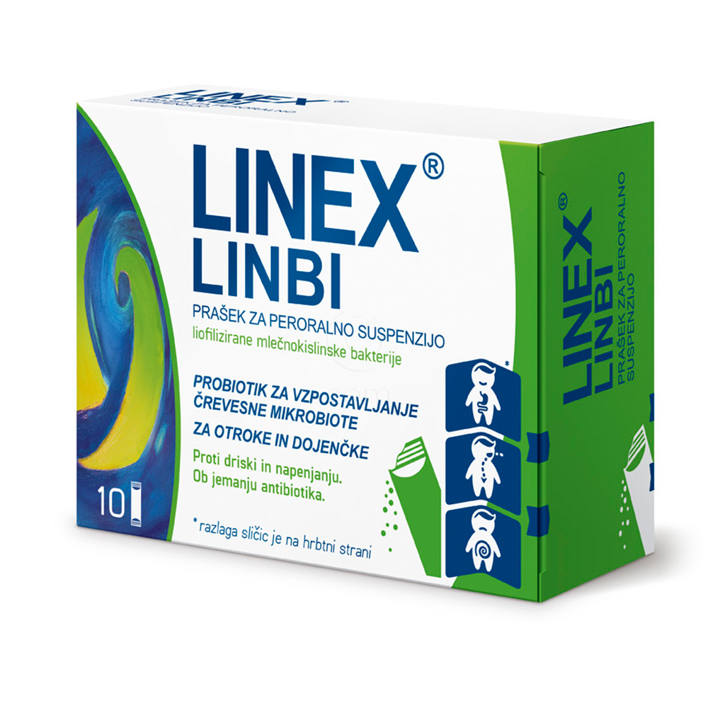 Linex Linbi, prašek za peroralno suspenzijo (10 vrečk)