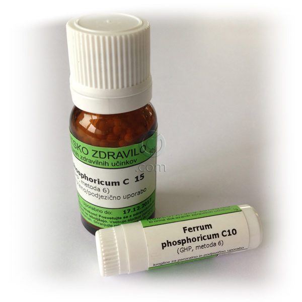 Ferrum phosphoricum, kroglice - 10 g (C200)