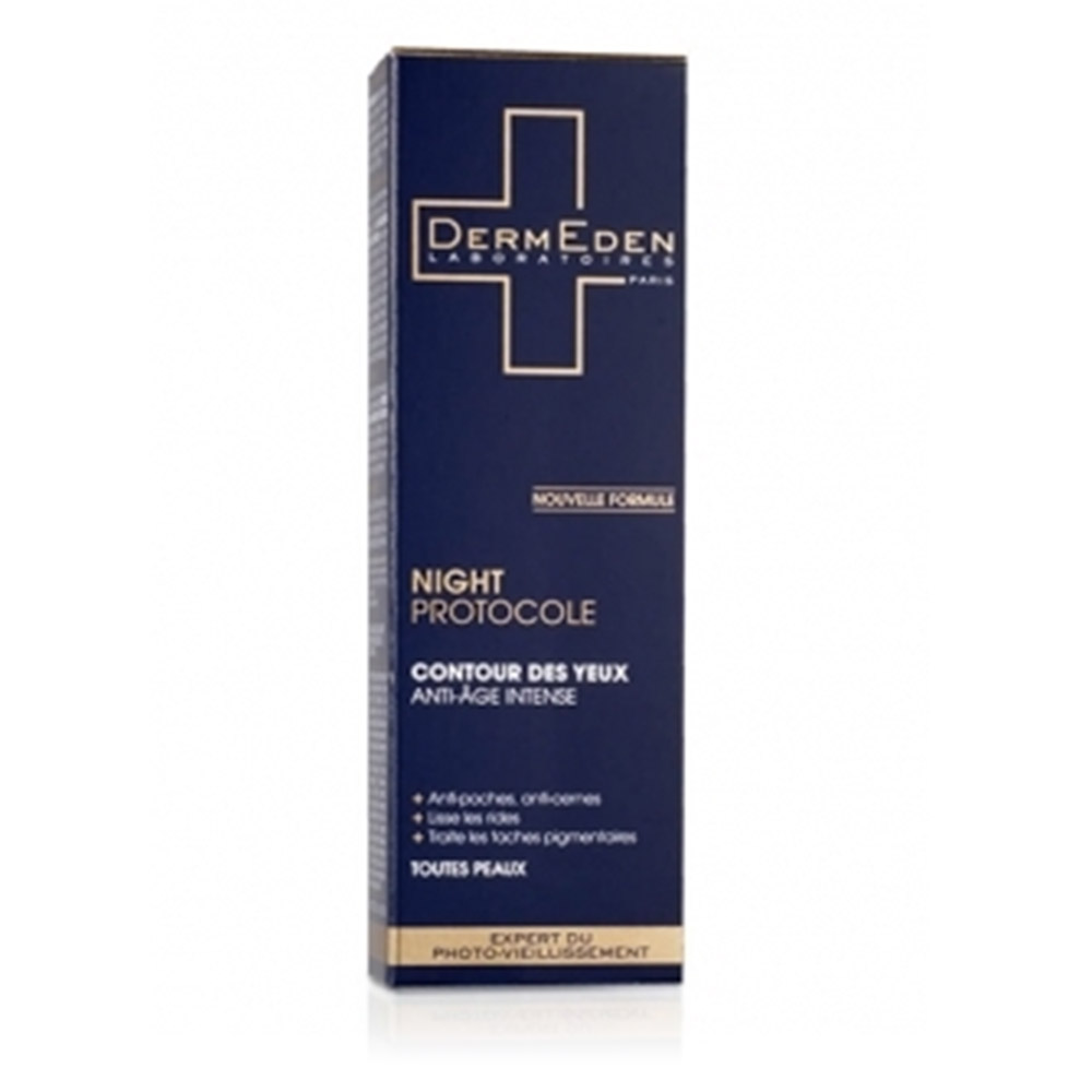 DermEden anti-age, intenzivna nočna nega za okoli oči (15 ml)
