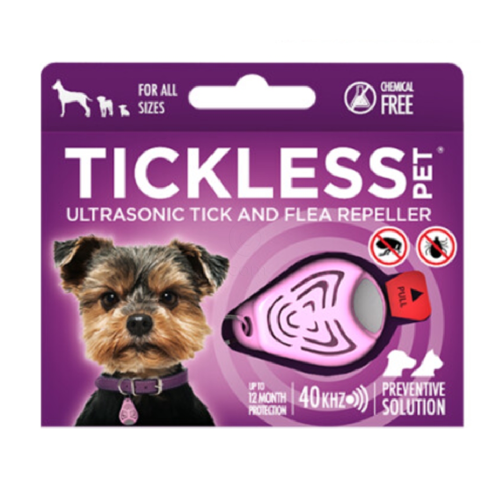  Tickless Pet, ultrazvočni odganjalec klopov in bolh za mačke in pse (roza)