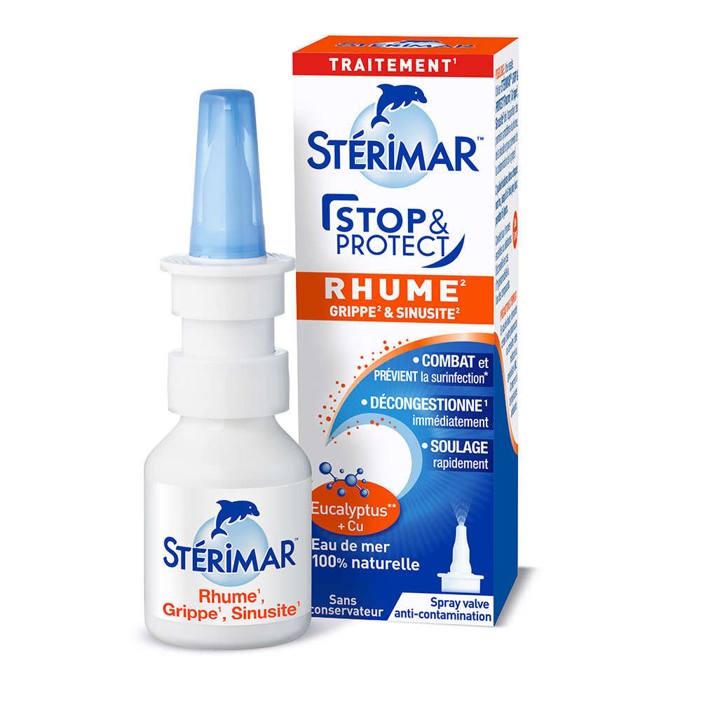 Sterimar Prehlad in gripa Stop&Protect pršilo za nos (20 ml)