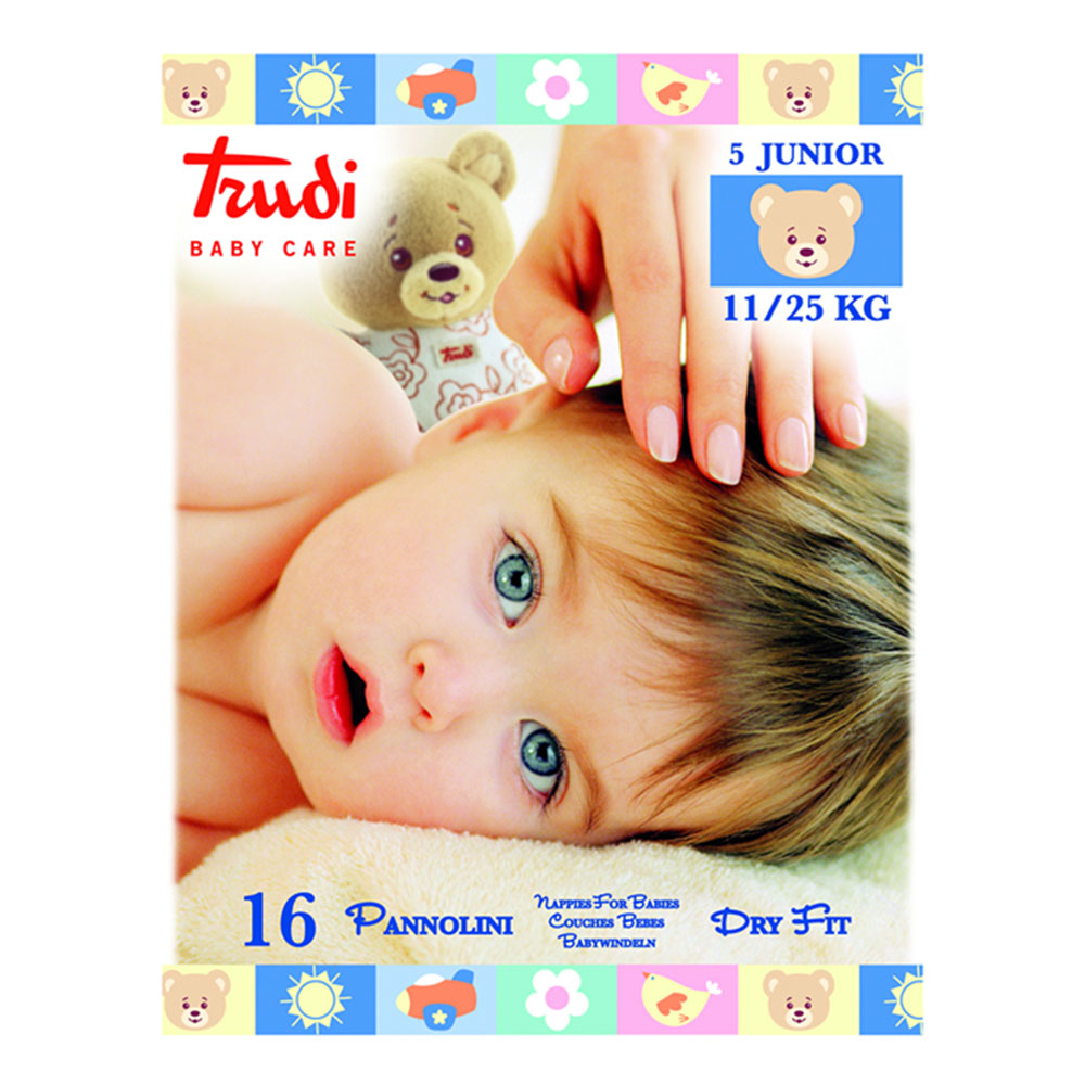 Trudi Baby Care Dry Fit Junior (11-25 kg), paket (3 x 16 plenic)