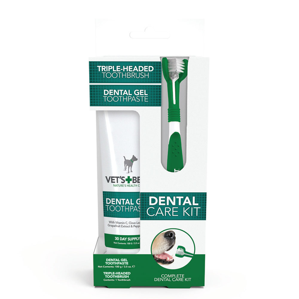Vet's Best Dental Care, set (gel 103 ml & zobna ščetka)