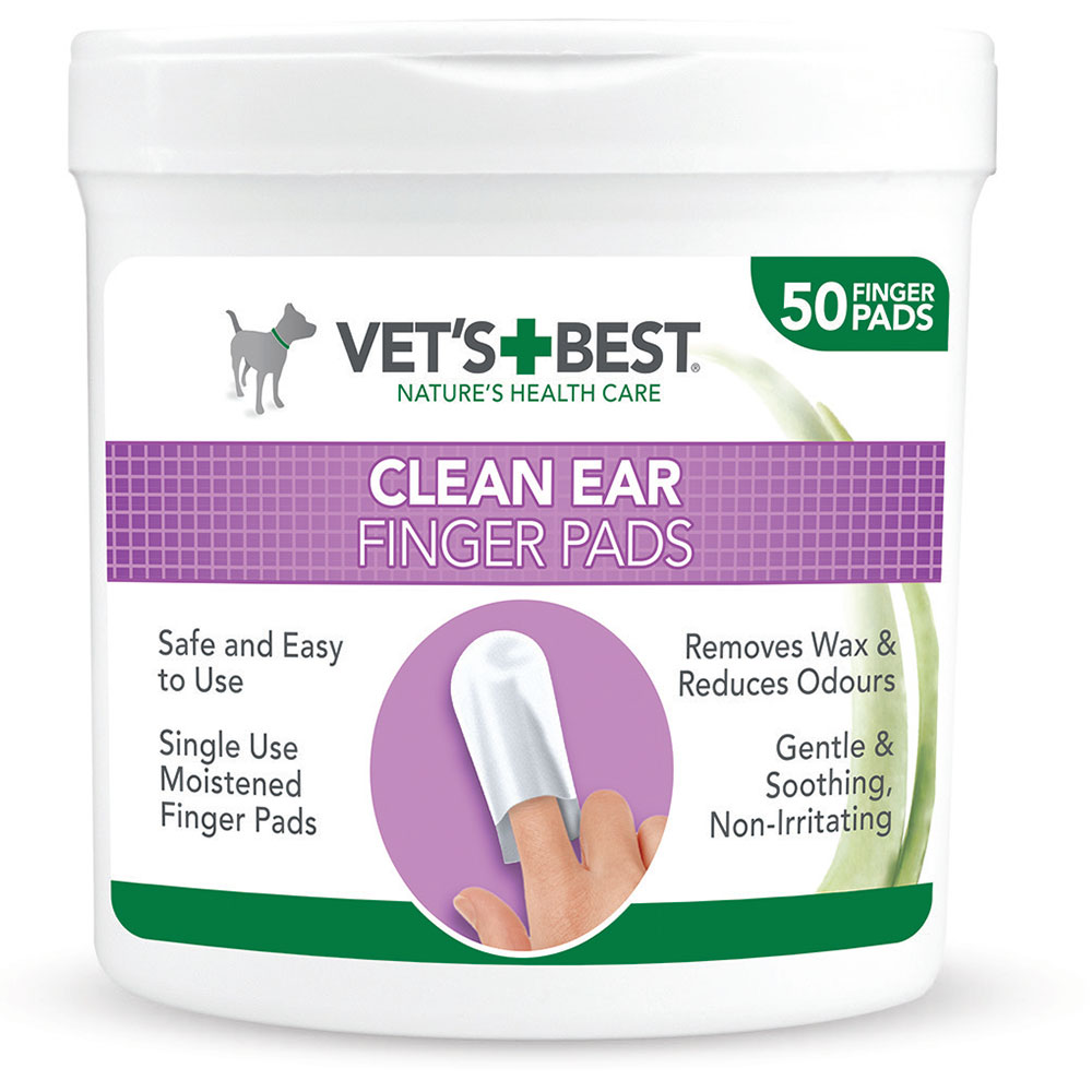 Vet's Best Clean Ear, naprstniki za čiščenje ušes pri psih (50 naprstnikov)