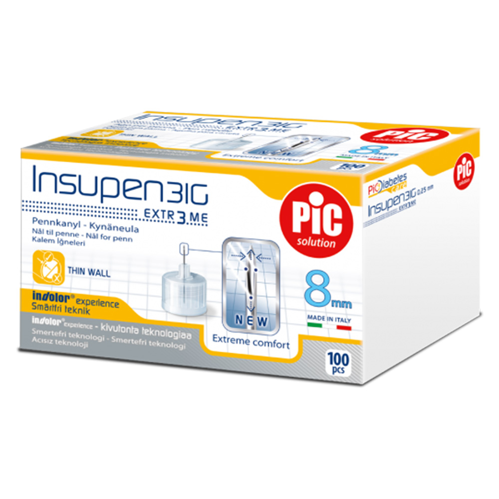 PiC Insupen, igle za inzulin G31 8mm (100 igel)