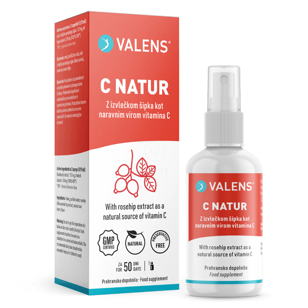 Valens C-Natur, ustno pršilo v gelu (50 ml)