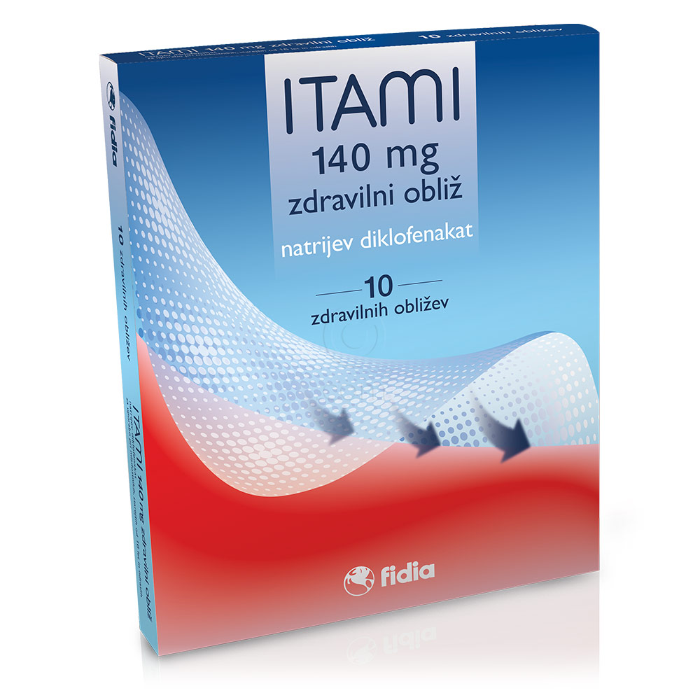 Itami 140 mg, zdravilni obliž (10 obližev)
