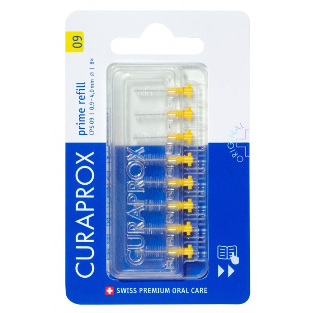 Curaprox CPS 09 Prime Refill (8 medzobnih ščetk + etui)