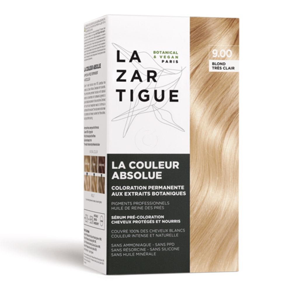 Lazartigue, veganska barva za lase - zelo svetlo blond 9.00 (1 komplet)