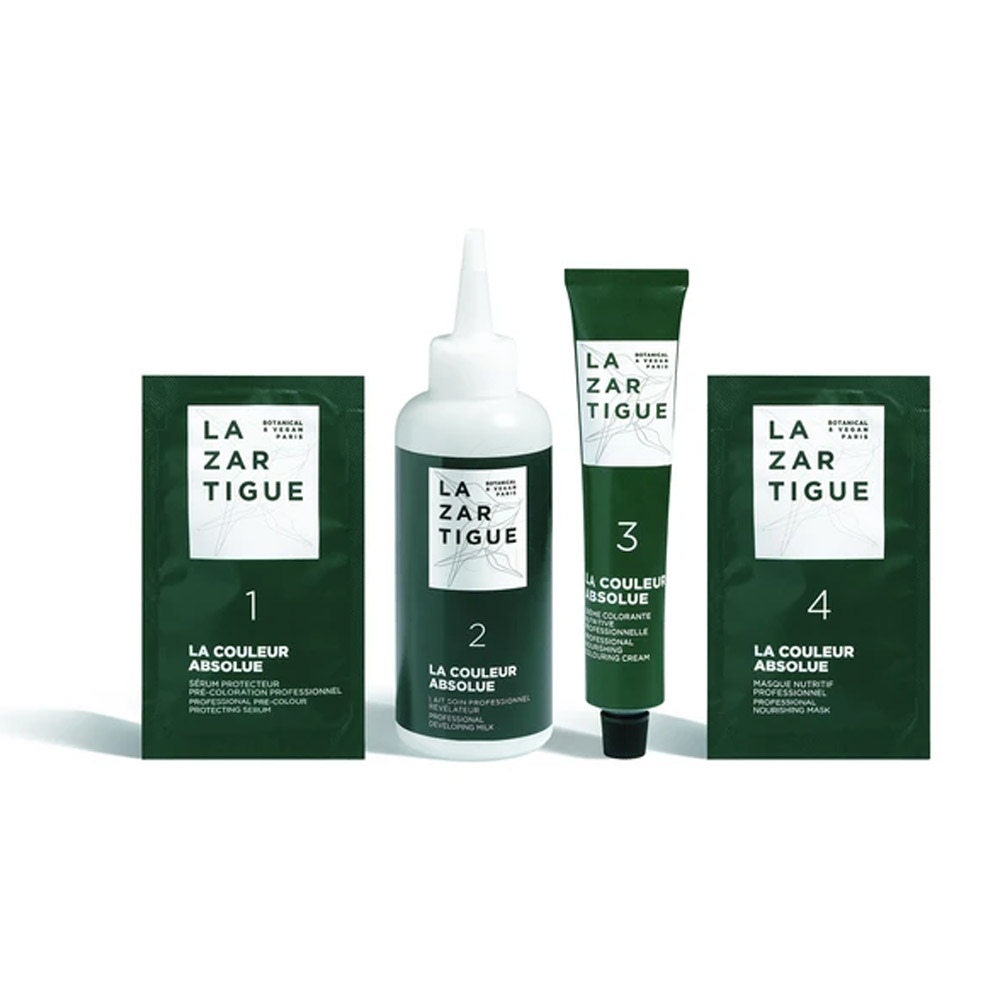 Lazartigue, veganska barva za lase - blond 7.00 (1 komplet)