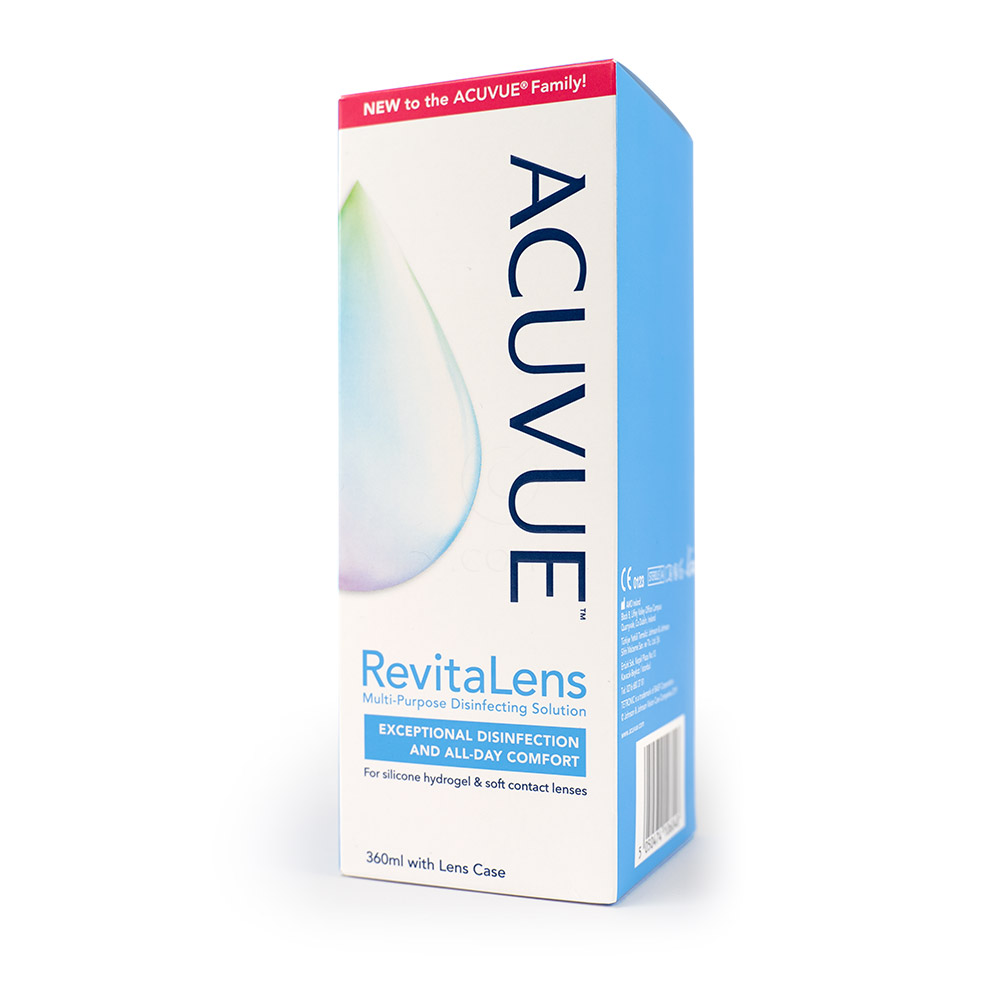 Acuvue RevitaLens, večnamenska razkuževalna raztopina za mehke kontaktne leče (360 ml)