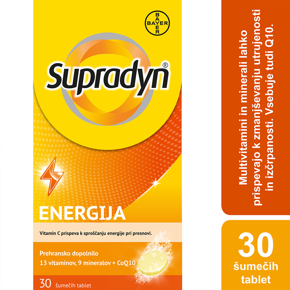 Supradyn Energija Q10, 30 šumečih tablet