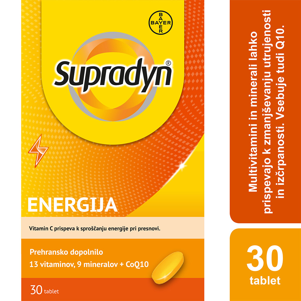 Supradyn Energija Q10, filmsko obložene tablete (30 tablet)