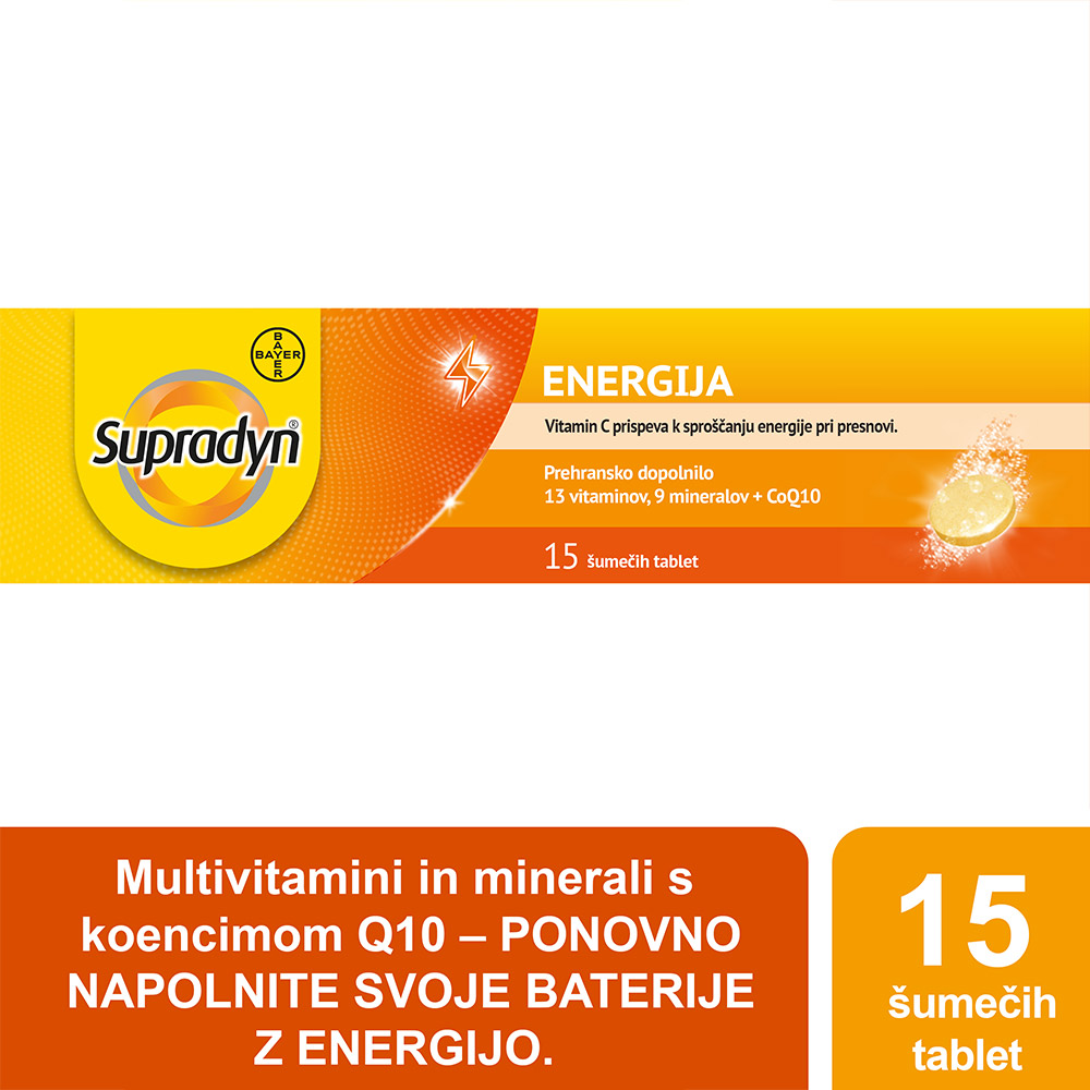 Supradyn Energija Q10, 15 šumečih tablet