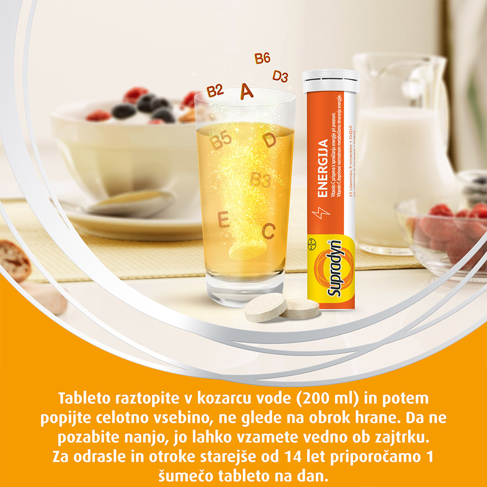 Supradyn Energija Q10, 15 šumečih tablet