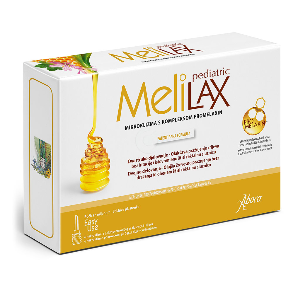 Melilax Pediatric Aboca, mikroklizma (6 x 5 g)